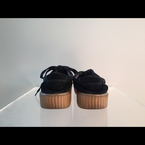 Holllly Creeper Platform Sneaker Black Suede - Picture 10 of 15